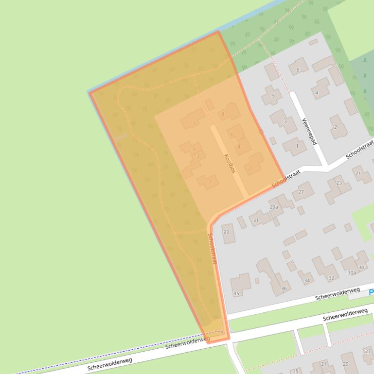 Kaart van postcodegebied 8371WL.