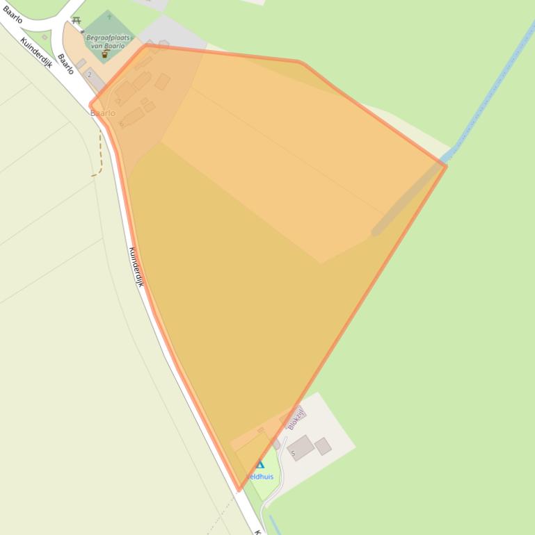 Kaart van postcodegebied 8372VK.