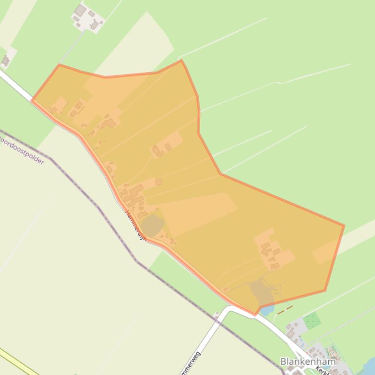 Kaart van postcodegebied 8373ED.