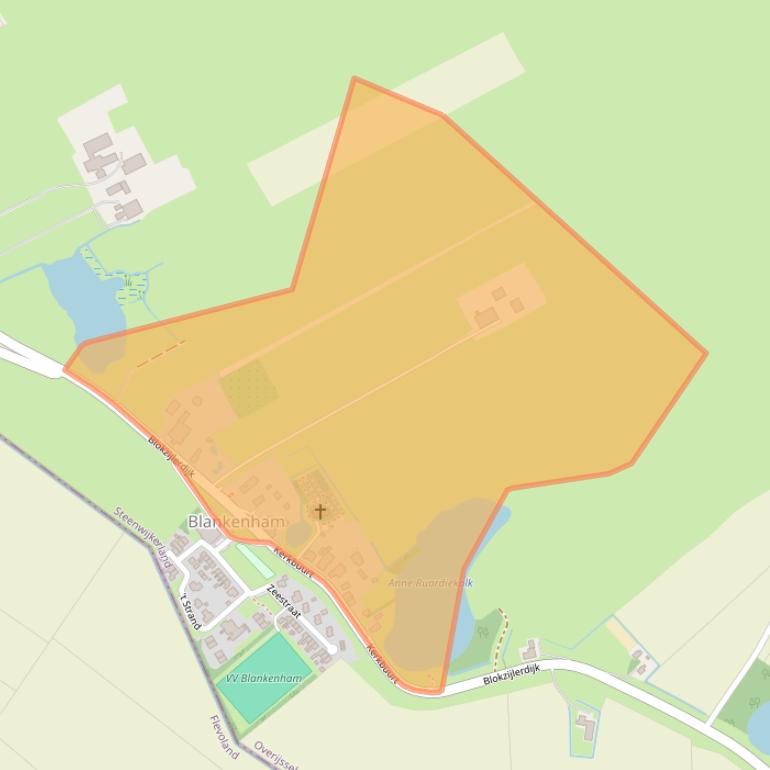 Kaart van postcodegebied 8373EG.