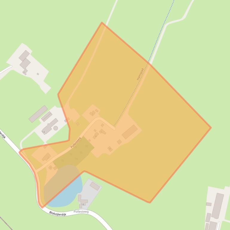 Kaart van postcodegebied 8373EM.