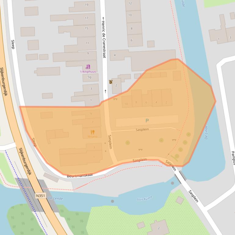 Kaart van postcodegebied 8374KA.