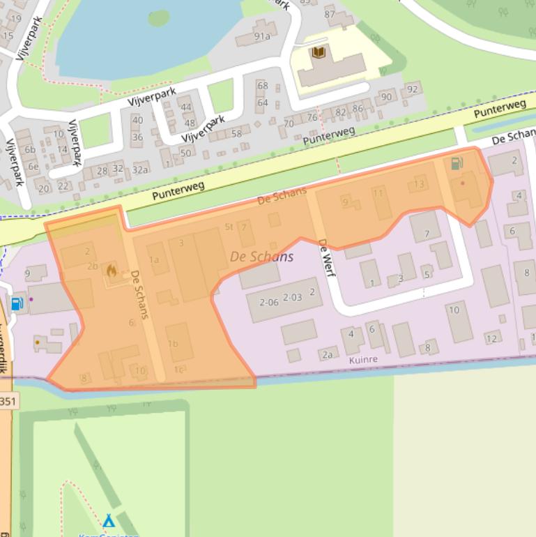 Kaart van postcodegebied 8374KD.