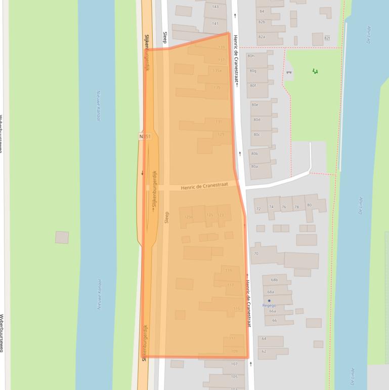 Kaart van postcodegebied 8374KM.