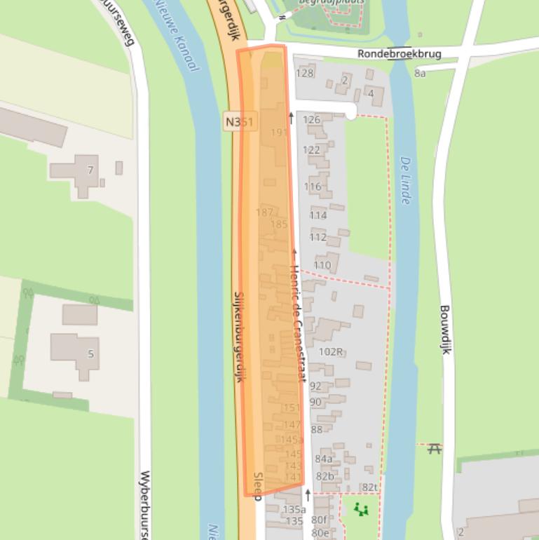 Kaart van postcodegebied 8374KN.