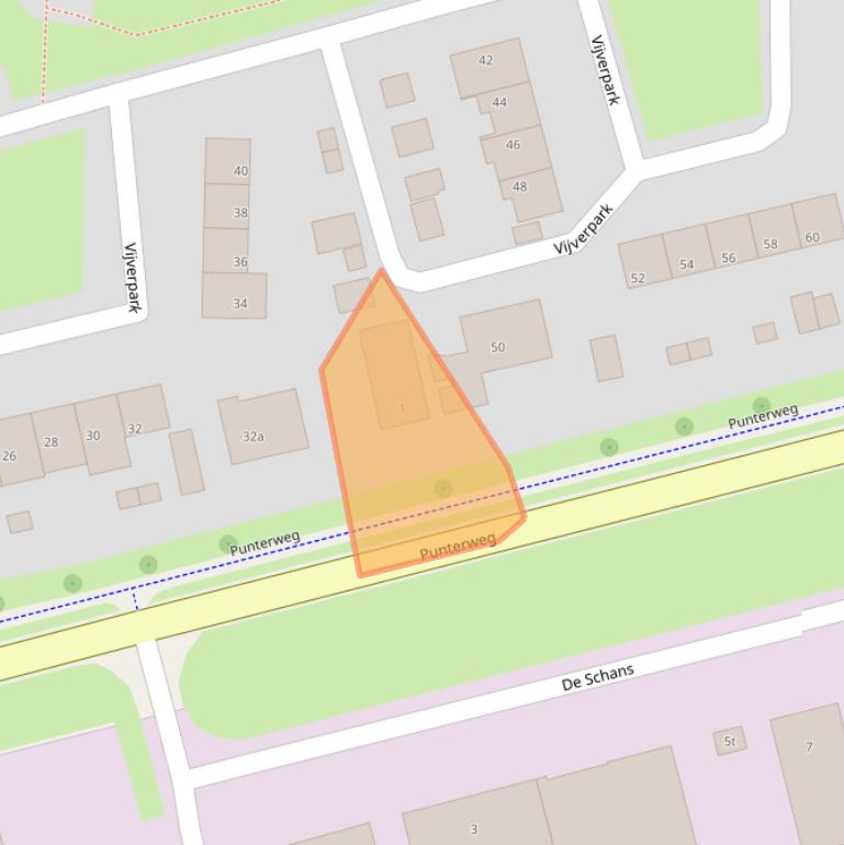 Kaart van postcodegebied 8374KW.