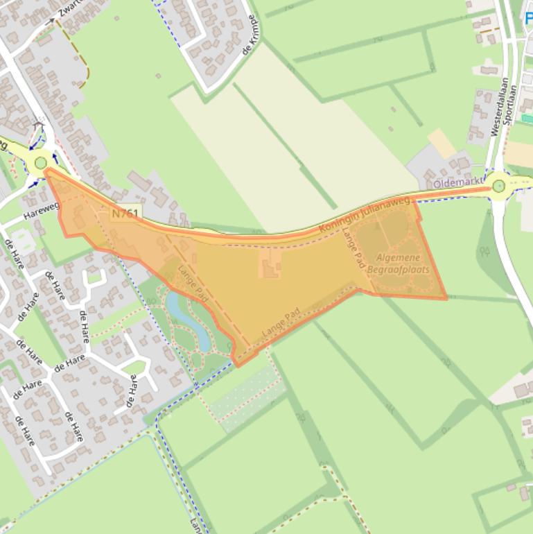 Kaart van postcodegebied 8375AD.