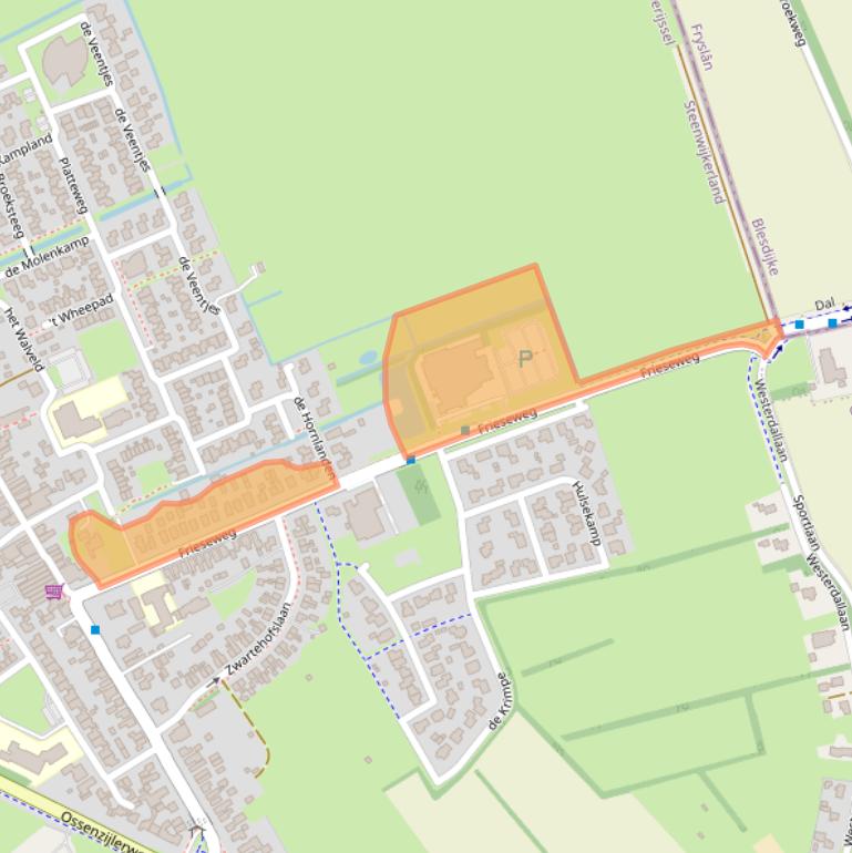 Kaart van postcodegebied 8375AH.