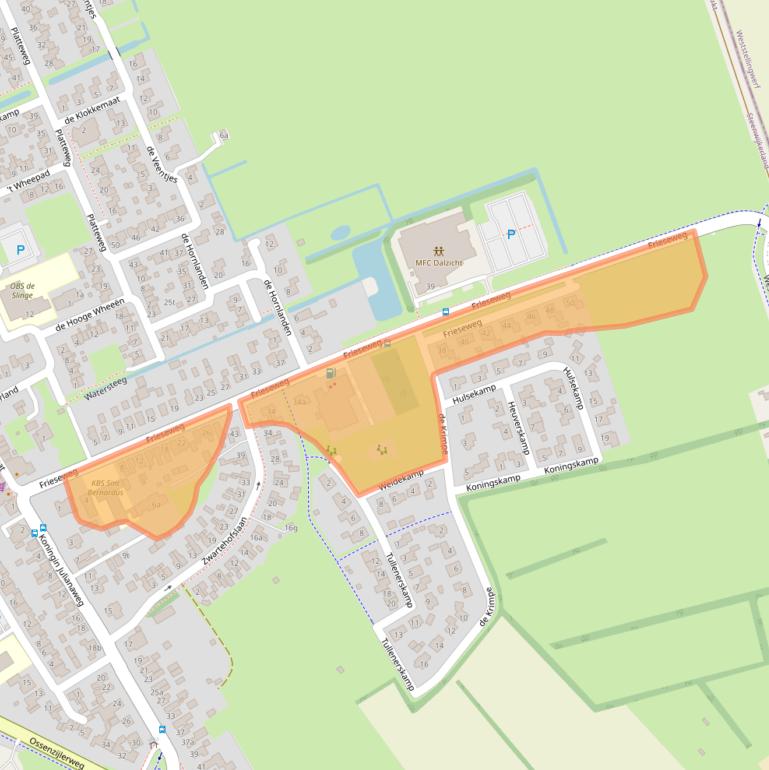 Kaart van postcodegebied 8375AJ.