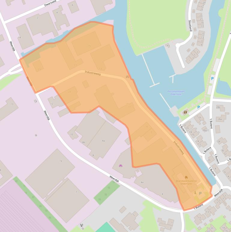 Kaart van postcodegebied 8375AW.