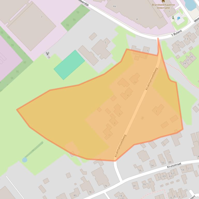 Kaart van postcodegebied 8375CG.