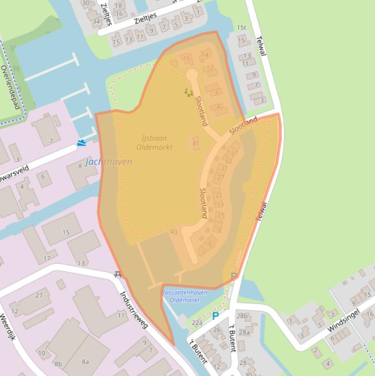 Kaart van postcodegebied 8375CK.