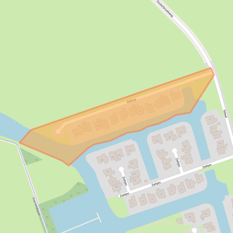 Kaart van postcodegebied 8375CP.