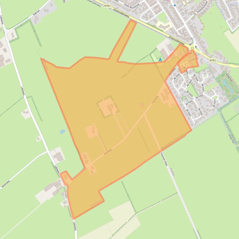 Kaart van postcodegebied 8375GB.