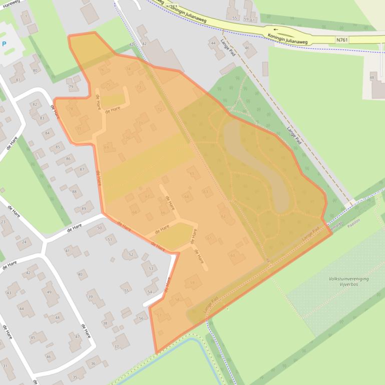 Kaart van postcodegebied 8375GG.