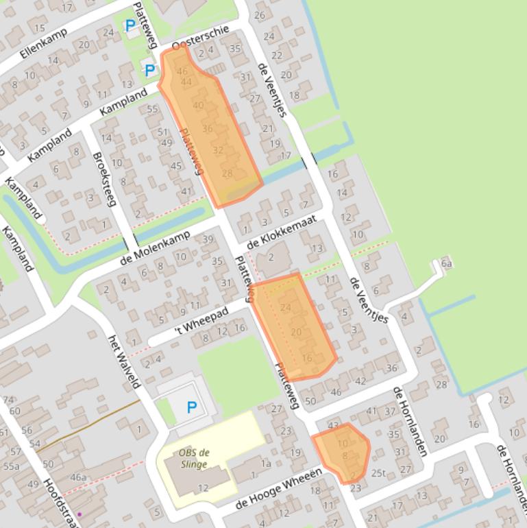 Kaart van postcodegebied 8375GN.