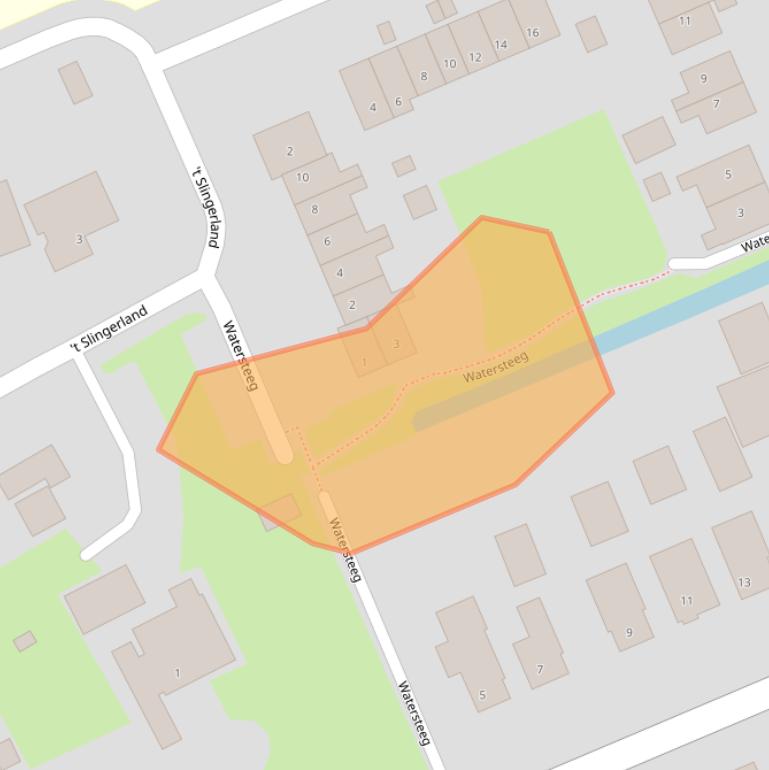 Kaart van postcodegebied 8375GS.