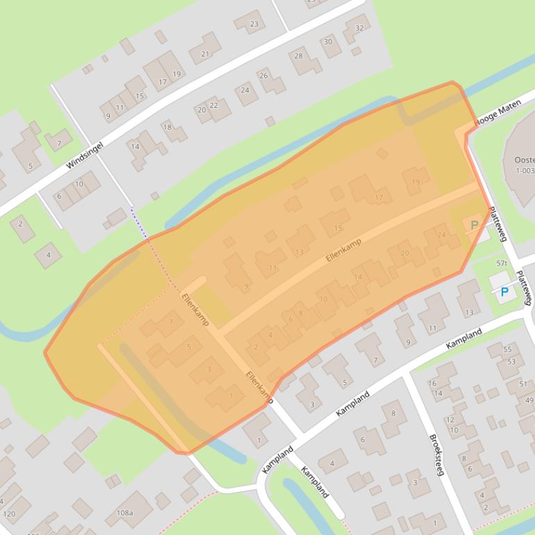 Kaart van postcodegebied 8375HD.