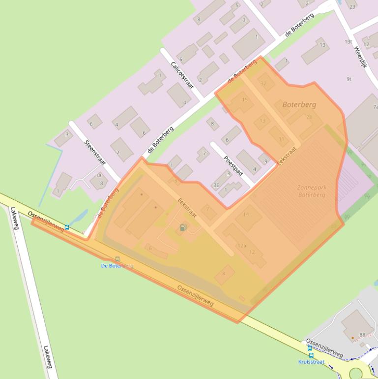 Kaart van postcodegebied 8375HN.