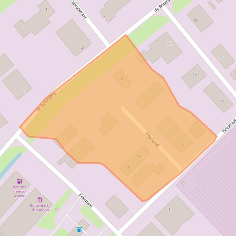 Kaart van postcodegebied 8375HR.