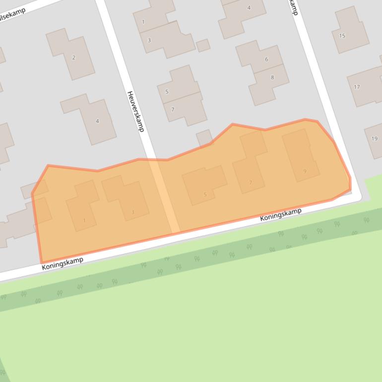 Kaart van postcodegebied 8375JE.