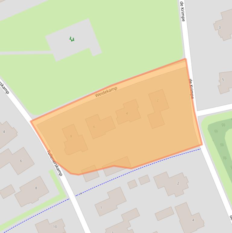 Kaart van postcodegebied 8375JG.