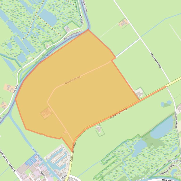 Kaart van postcodegebied 8376ED.