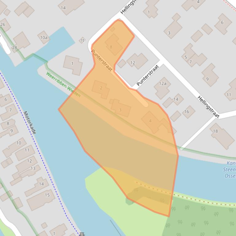 Kaart van postcodegebied 8376EH.