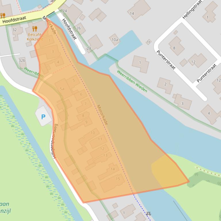 Kaart van postcodegebied 8376HM.