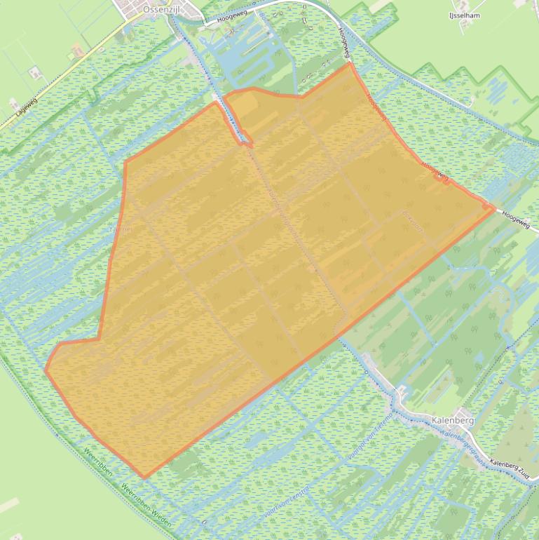 Kaart van postcodegebied 8376HS.