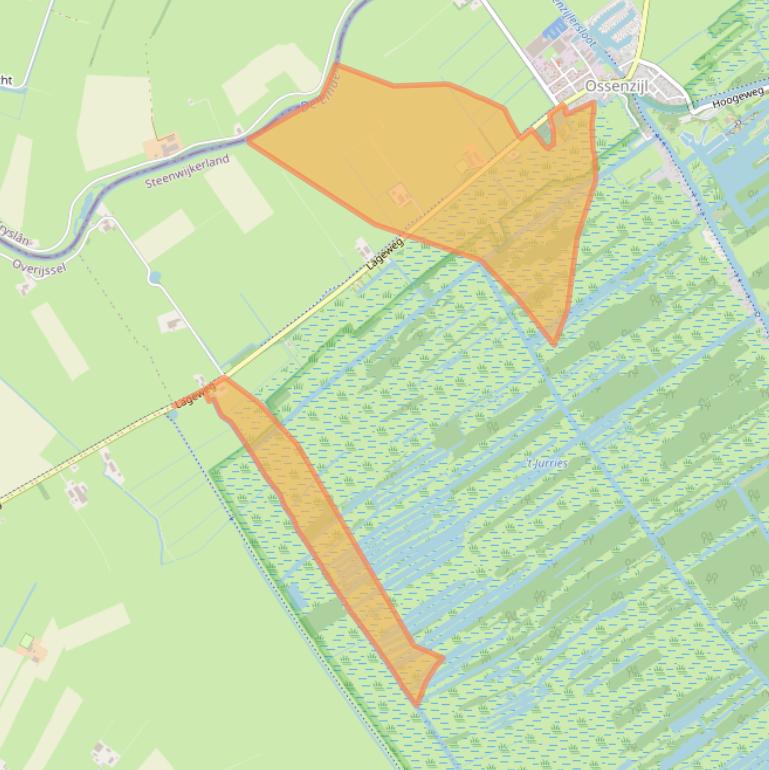 Kaart van postcodegebied 8376HW.