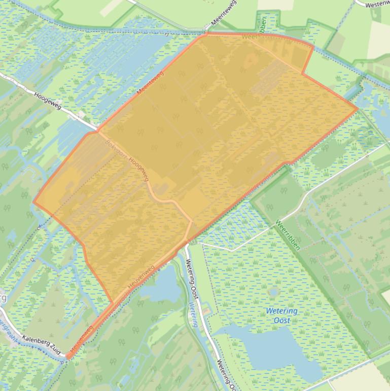 Kaart van postcodegebied 8377EL.