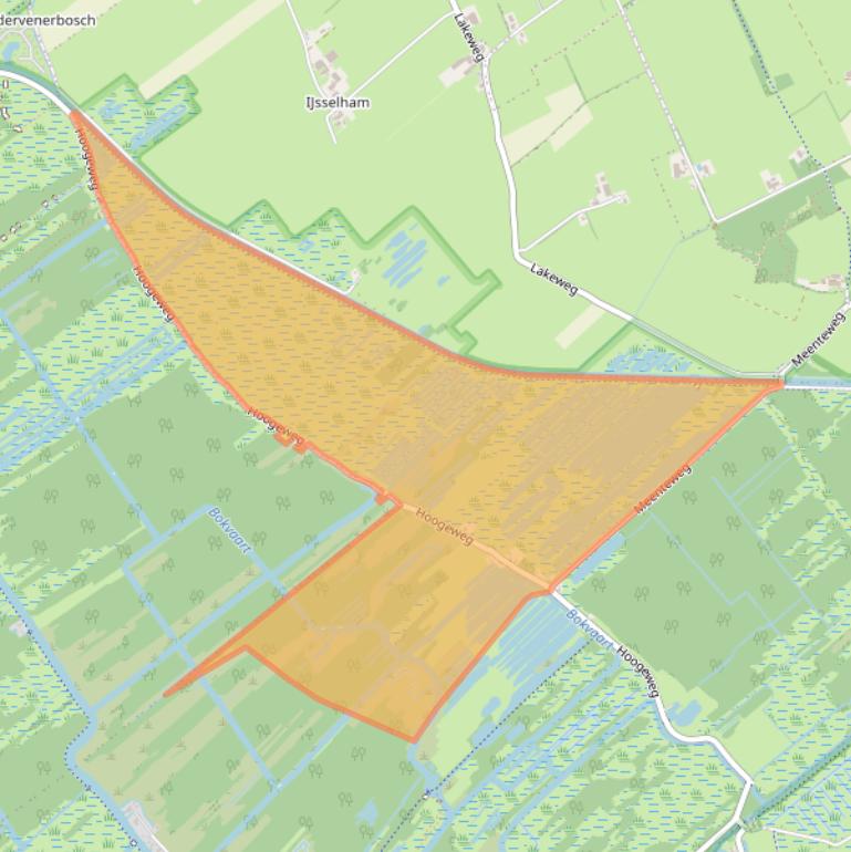 Kaart van postcodegebied 8377EM.