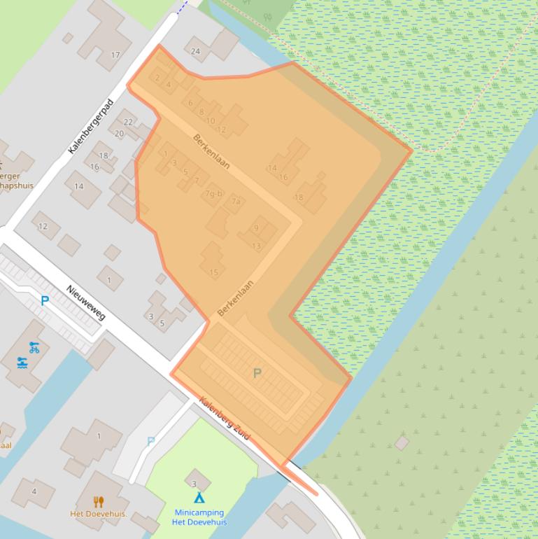 Kaart van postcodegebied 8377HK.