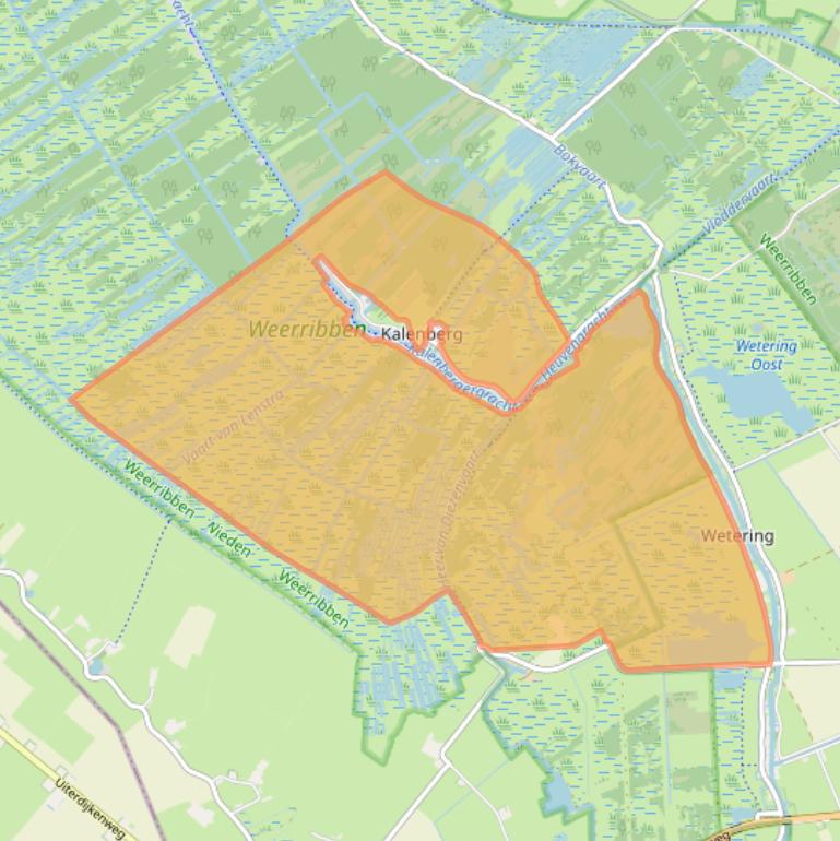 Kaart van postcodegebied 8377HL.