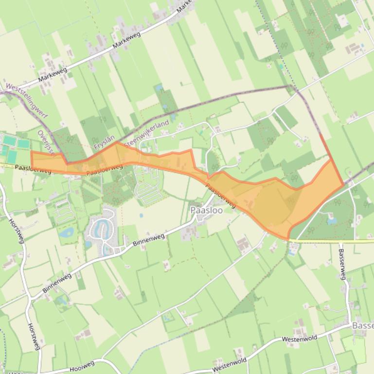 Kaart van postcodegebied 8378JA.