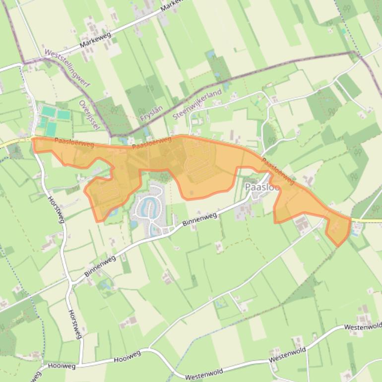 Kaart van postcodegebied 8378JB.