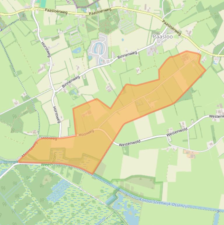 Kaart van postcodegebied 8378JK.