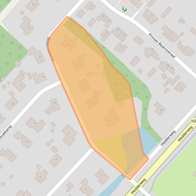 Kaart van postcodegebied 8381AH.