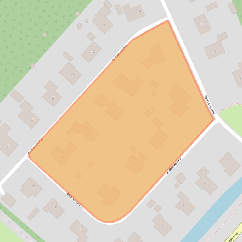 Kaart van postcodegebied 8381AJ.