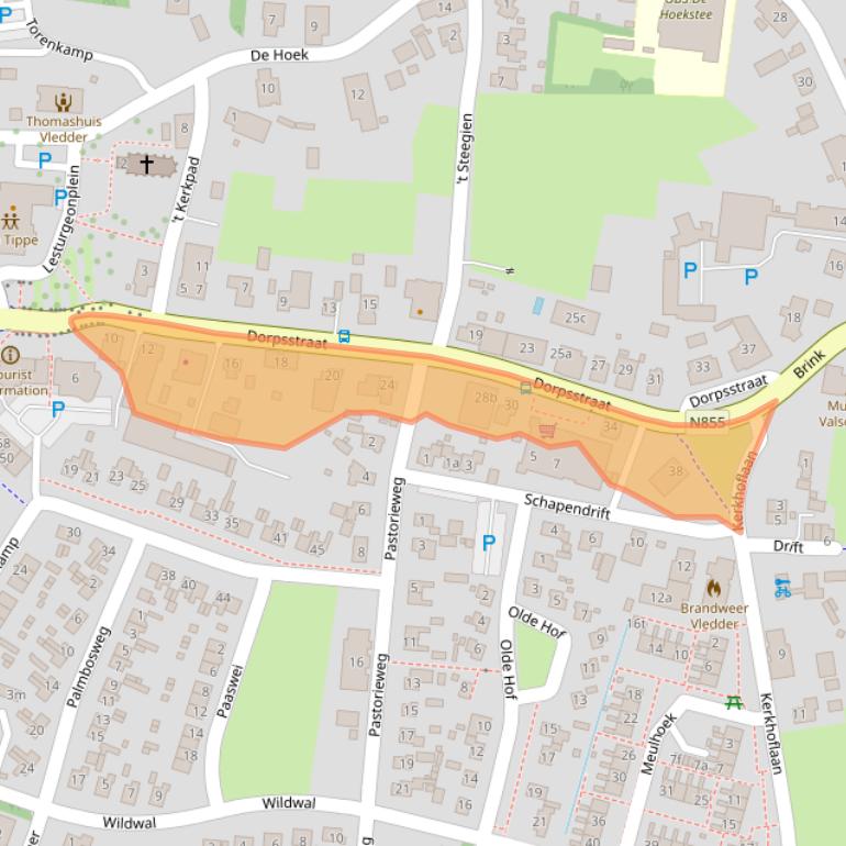 Kaart van postcodegebied 8381AN.