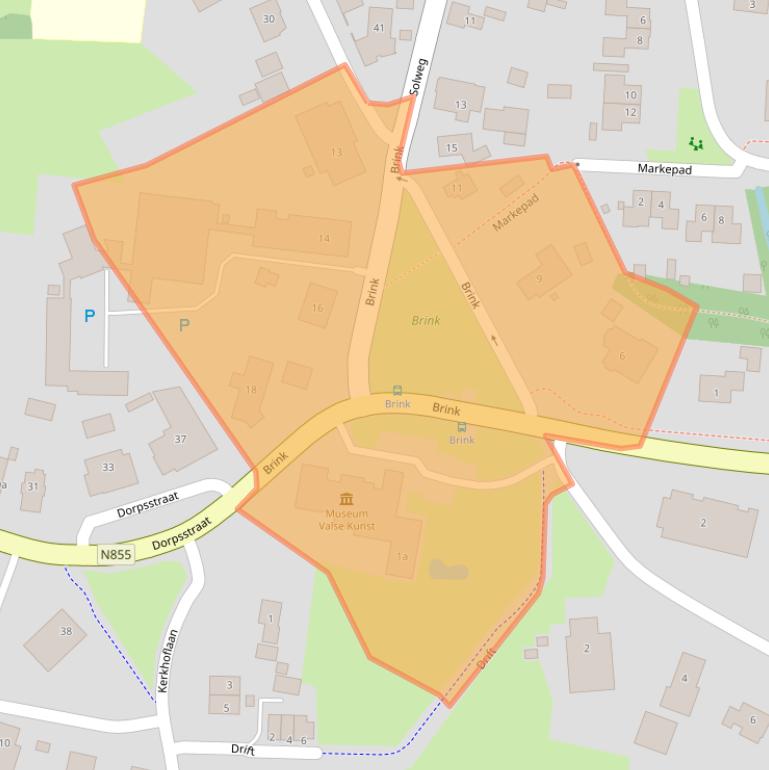 Kaart van postcodegebied 8381BE.