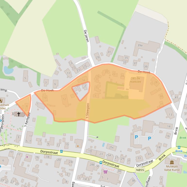 Kaart van postcodegebied 8381BL.