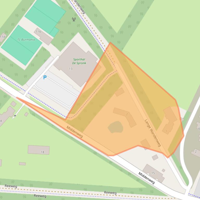 Kaart van postcodegebied 8381BR.