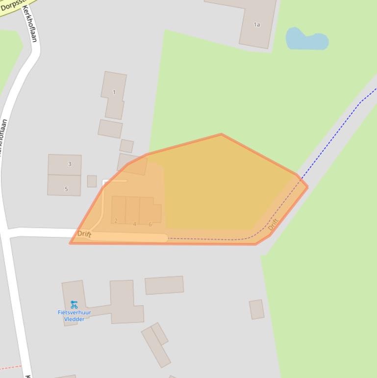 Kaart van postcodegebied 8381CB.