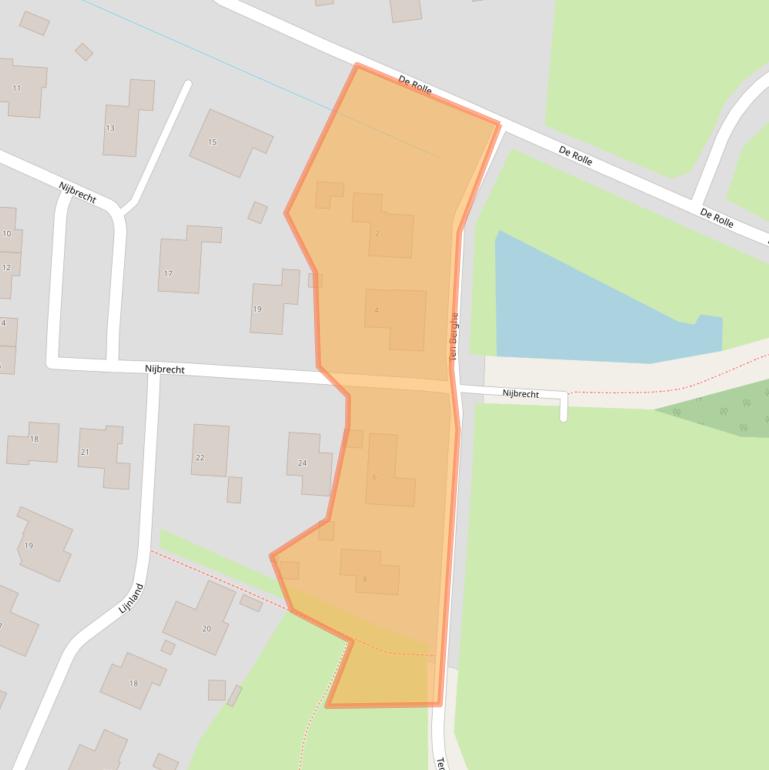 Kaart van postcodegebied 8381DB.