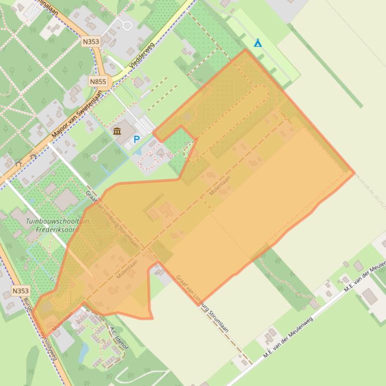 Kaart van postcodegebied 8382CA.