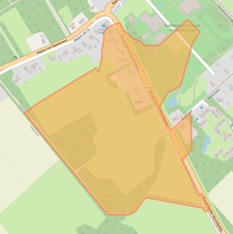 Kaart van postcodegebied 8382CD.