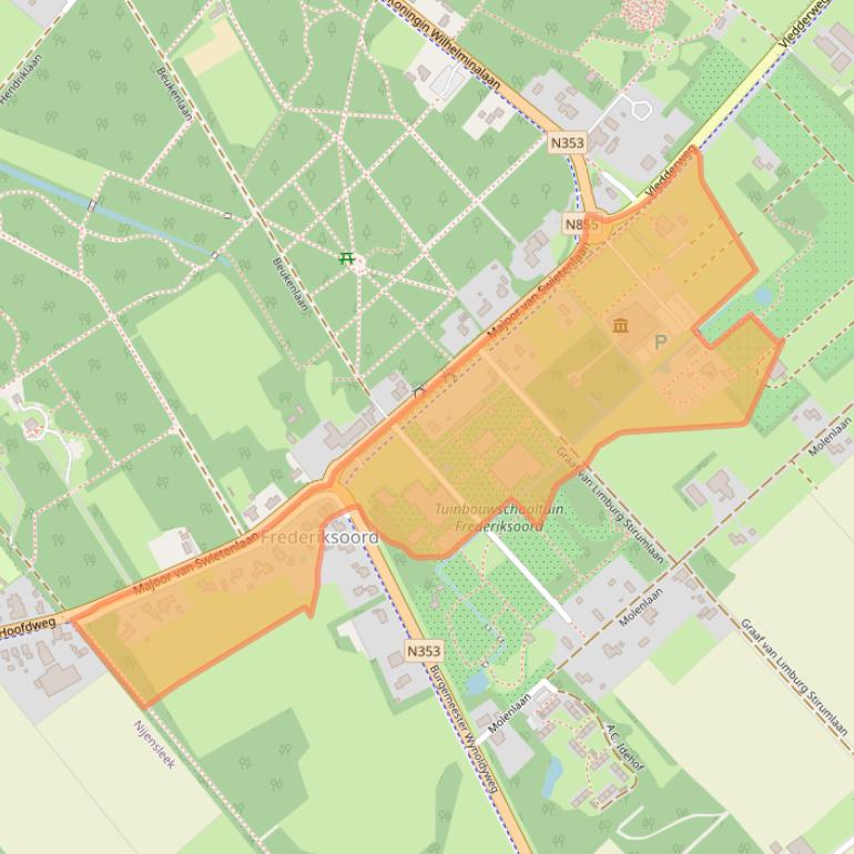 Kaart van postcodegebied 8382CE.