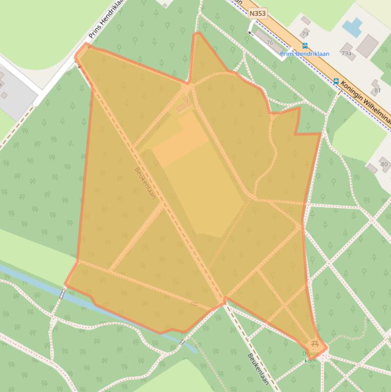 Kaart van postcodegebied 8382CL.